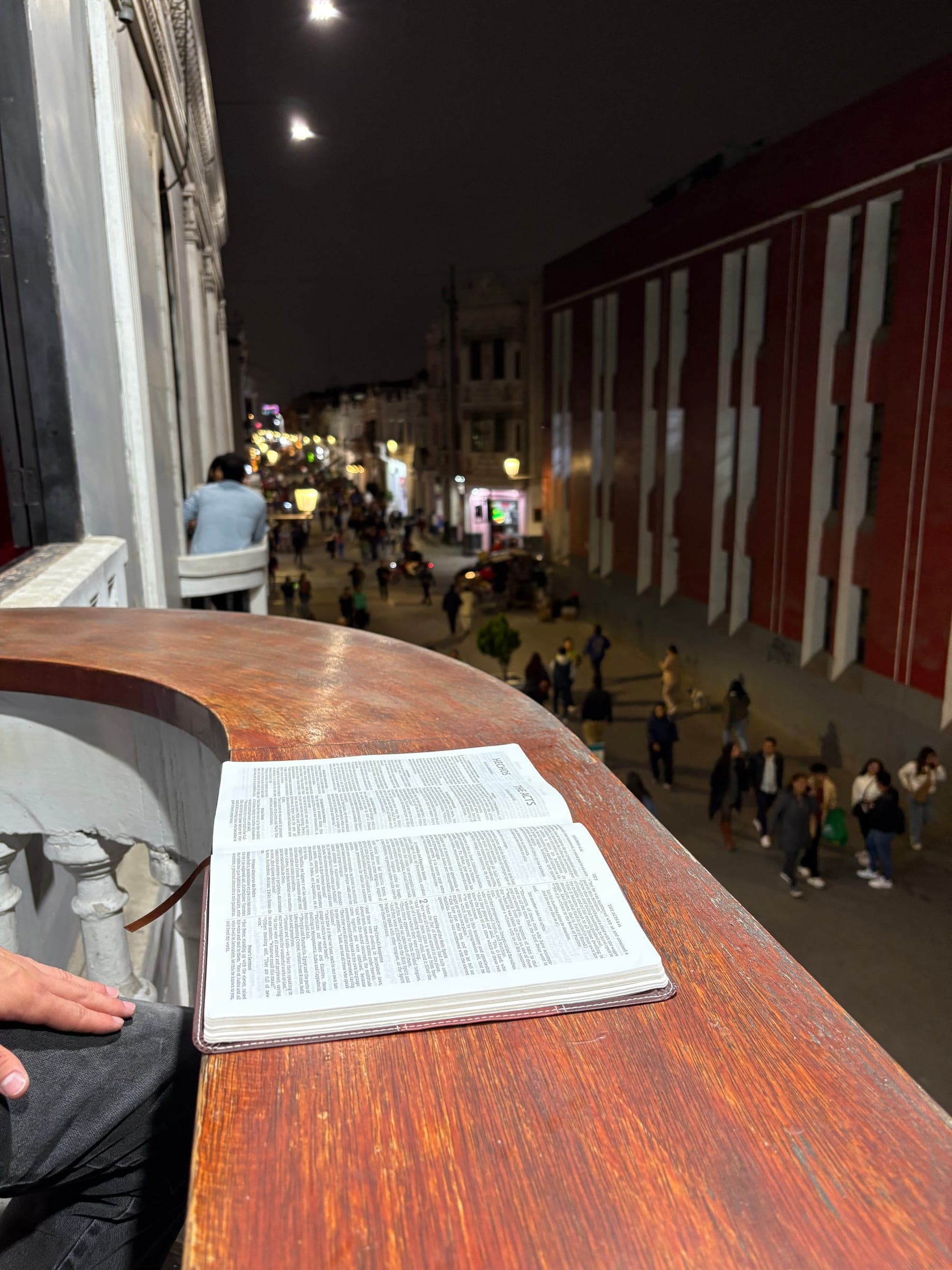 An open Bible